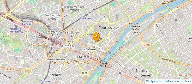 localisation de l'entreprise UNION NORMALISATION MECANIQUE à COURBEVOIE