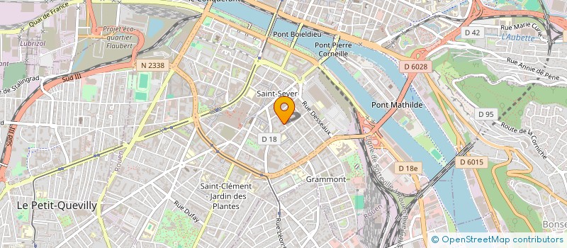localisation de l'entreprise UNION NORMANDE TECHNICIENS DEPANNEURS à ROUEN