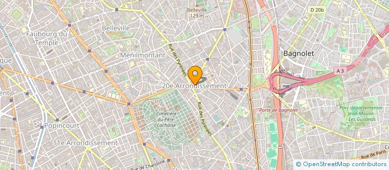 localisation de l'entreprise UNION OEUVR INSTITU SOCIAL XX  PARIS