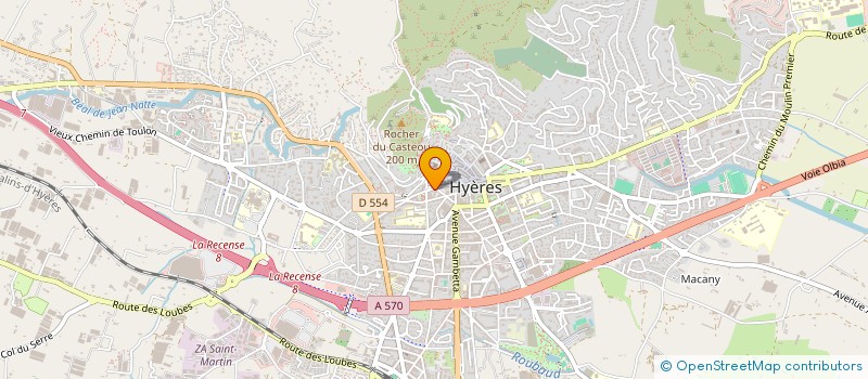 localisation de l'entreprise UNION PAMAXIL à HYERES