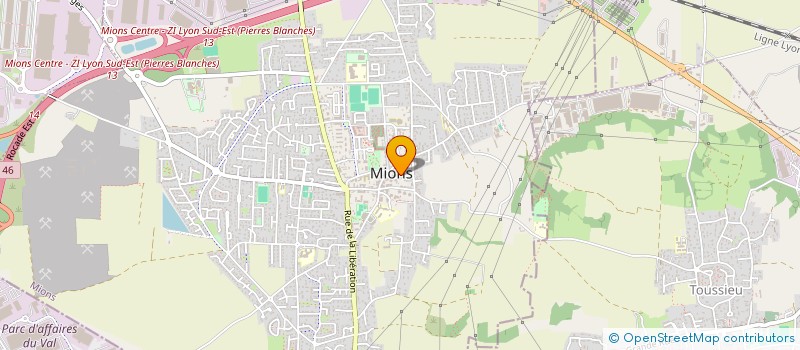 localisation de l'entreprise UNION PAROISSIALE DE MIONS  MIONS