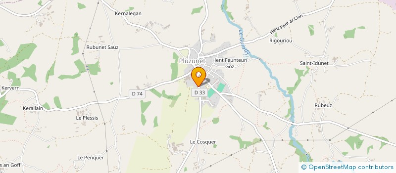 localisation de l'entreprise UNION PAROISSIALE DES FAMILLES DE PLUZUNET  PLUZUNET