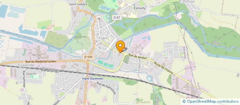 localisation de l'entreprise UNION PARTENAIRE ECONOMIQ REGION HAMOISE  HAM