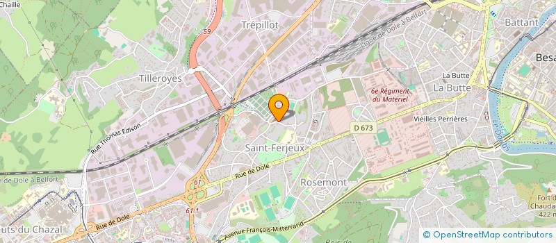 localisation de l'entreprise UNION PASTORALE SAINT FERREOL à BESANCON