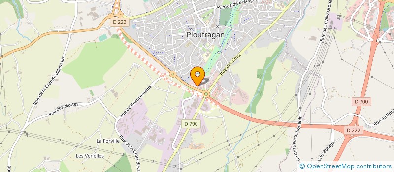 localisation de l'entreprise UNION PATRONALE DES INDUSTRIES  PLOUFRAGAN