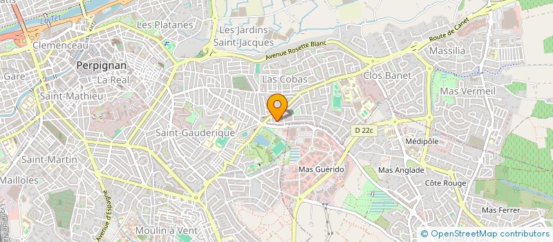 localisation de l'entreprise UNION PERPIGNAN ATHLE 66  PERPIGNAN