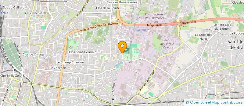 localisation de l'entreprise UNION PETANQUE ARGONNAISE à ORLEANS