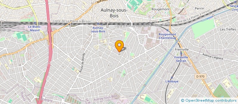 localisation de l'entreprise UNION PETANQUE AULNAY-SUD à AULNAY-SOUS-BOIS