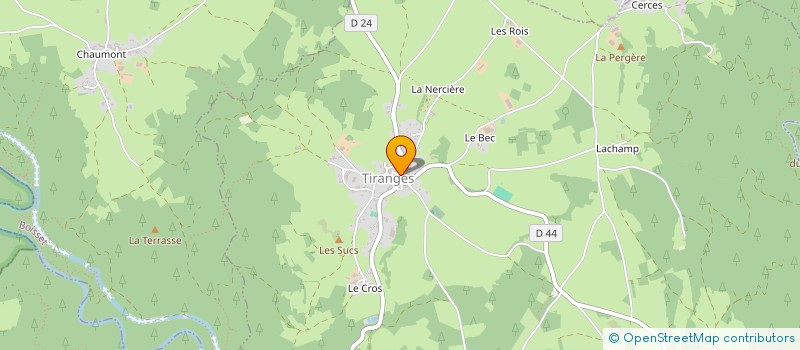 localisation de l'entreprise UNION PETANQUE TIRANGEOISE  TIRANGES