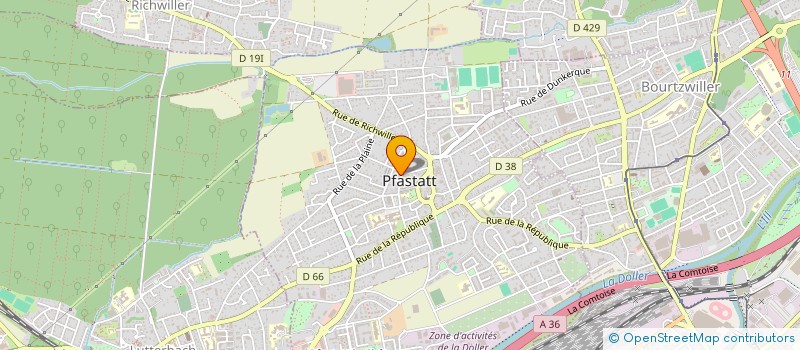 localisation de l'entreprise UNION PHILATELIQUE DE MULHOUSE  PFASTATT