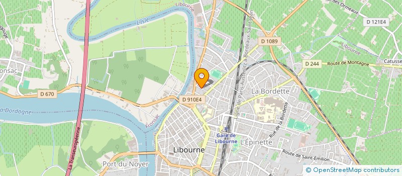 localisation de l'entreprise UNION PHILATELIQUE LIBOURNAISE  LIBOURNE