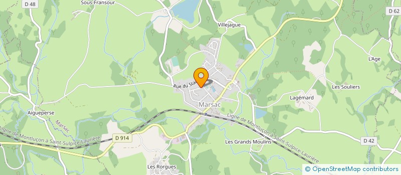 localisation de l'entreprise UNION PHILATELIQUE MARSACOISE à MARSAC