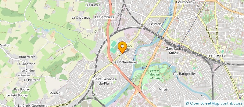 localisation de l'entreprise UNION PHILATELIQUE SARTHOISE  LE MANS