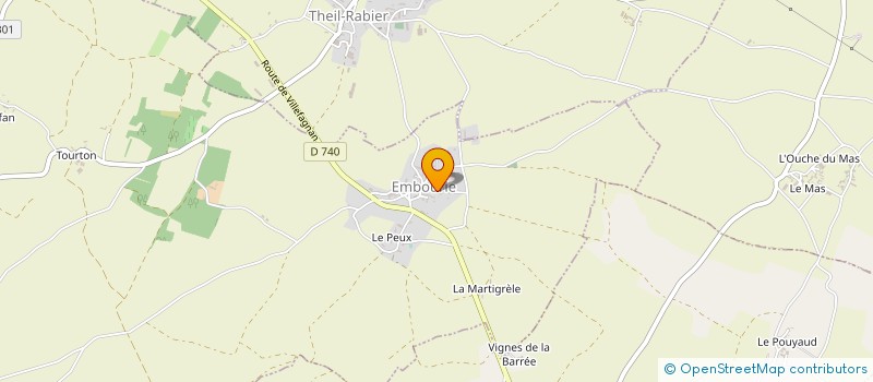 localisation de l'entreprise UNION PHILHARMONIQUE  VILLEFAGNAN