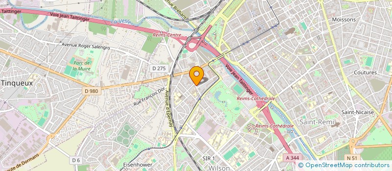 localisation de l'entreprise UNION PHOTOGRAPHIQUE REMOISE  REIMS