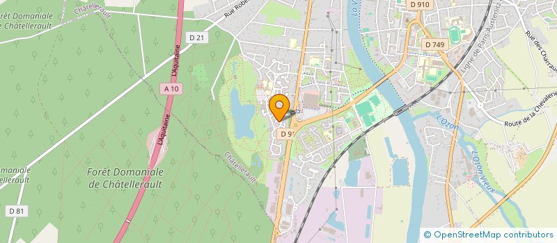 localisation de l'entreprise UNION POITEVINE DES SOUS-OFFICIERS à CHATELLERAULT
