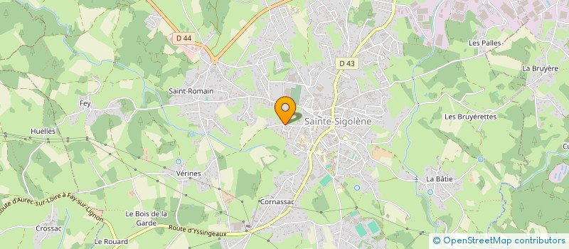 localisation de l'entreprise UNION PONGISTES MONISTROLIENS SIGOLENOIS  SAINTE-SIGOLENE