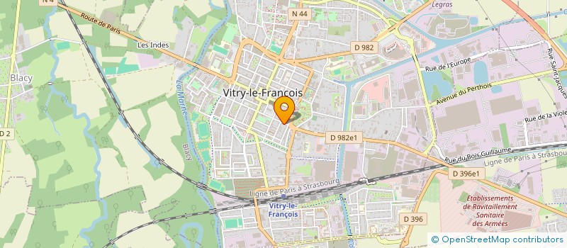 localisation de l'entreprise UNION POPULAIRE VITRYATE à VITRY-LE-FRANCOIS
