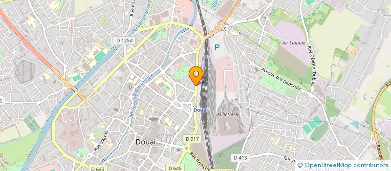 localisation de l'entreprise UNION POUR L'EPANOUISSEMENT DES PEUPLES à DOUAI