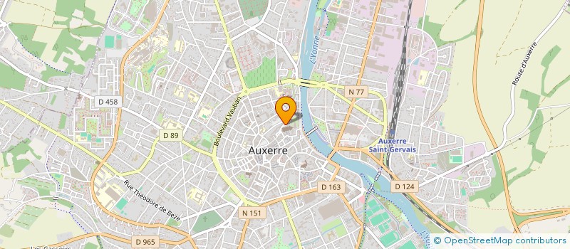 localisation de l'entreprise UNION POUR LA COOPERATION BOURGOGNE RHENANIE PALATINAT à AUXERRE