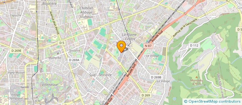 localisation de l'entreprise UNION POUR LA DEMOCRATIE ET PROGRRES SOCIAL ISERE  SAINT-MARTIN-D'HERES