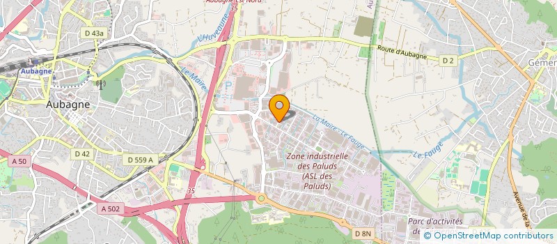 localisation de l'entreprise UNION POUR LA REHABILITATION DU BATI SINISTRE à AUBAGNE
