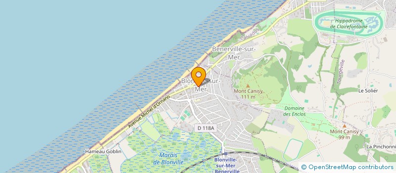 localisation de l'entreprise UNION POUR LE DEVELOPPEMENT DU COMMERCE ET DE L'ARTISANAT DE BLONVILLE SUR MER (U.C.A.B)  BLONVILLE-SUR-MER