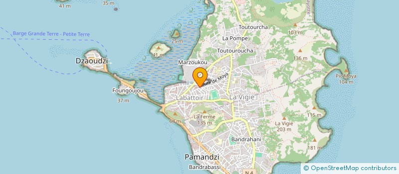 localisation de l'entreprise UNION POUR LE DEVELOPPEMENT SOCIOCULTUREL DE JANDZA A MAYOTTE  DZAOUDZI
