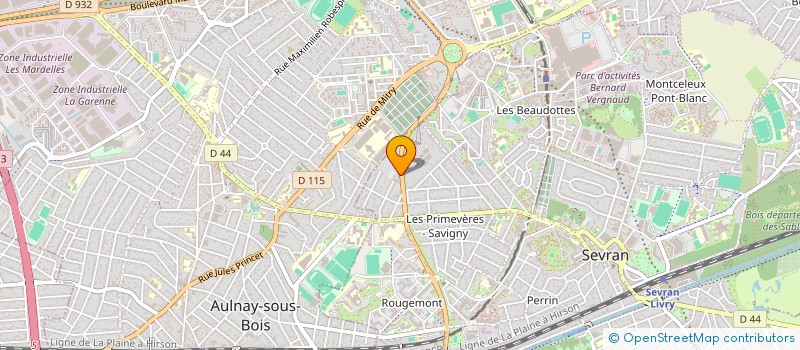 localisation de l'entreprise UNION POUR LE DEVELOPPEMENTDES ECHANGES AVEC LA COMMUNE DE SERO à SEVRAN