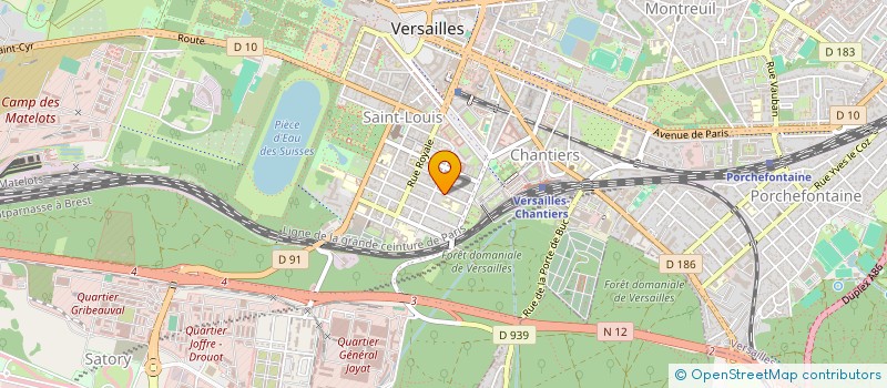 localisation de l'entreprise UNION POUR LE RENOUVEAU DE VERSAILLES à VERSAILLES