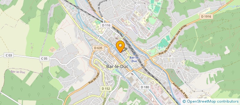 localisation de l'entreprise UNION POUR LES DROITS ET L'ACCOMPAGNEMENT DES FAMILLES à BAR-LE-DUC
