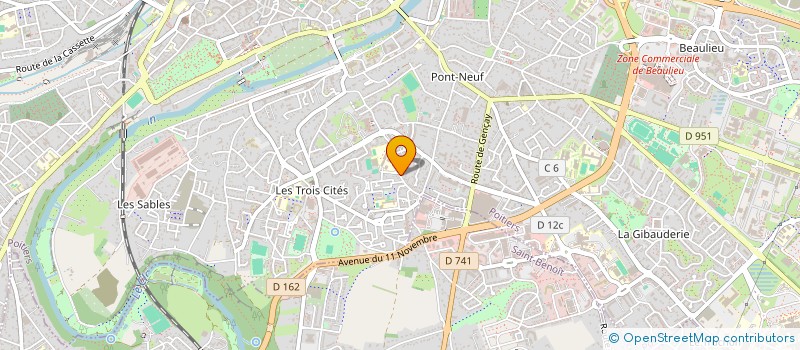 localisation de l'entreprise UNION POUR LES FEMMES BATTANTES DU GBEKE à POITIERS
