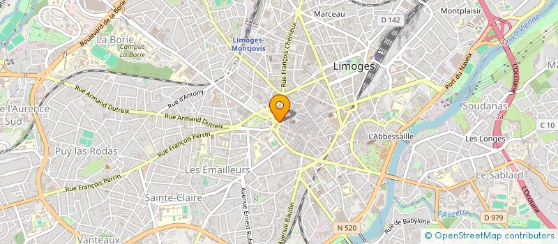 localisation de l'entreprise UNION POUR UN MOUVEMENT POPULAIRE à LIMOGES