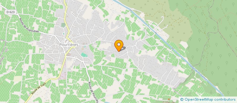 localisation de l'entreprise UNION POURRIEROISE DE CONSTRUCTION  POURRIERES