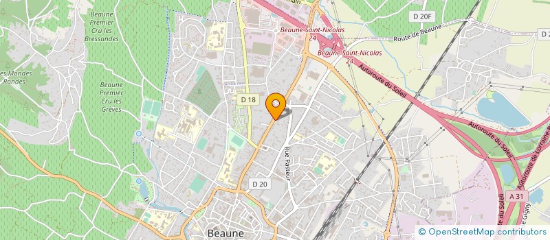 localisation de l'entreprise UNION PROD & ELABORATEURS CREMANT BOURG à BEAUNE