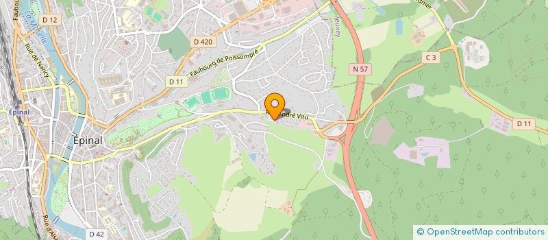 localisation de l'entreprise UNION PRODUCTEURS LAIT VOSGES à EPINAL