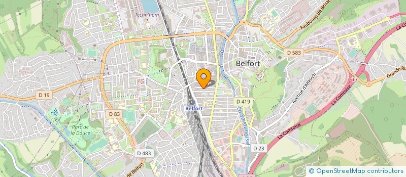 localisation de l'entreprise UNION PROFES ARTISANALE DEPARTEMENTALE  BELFORT