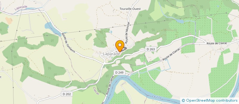 localisation de l'entreprise UNION PROFESSIONNELLE AU SERVICE DES MICRO-ENTREPRENEURS  LAPARADE