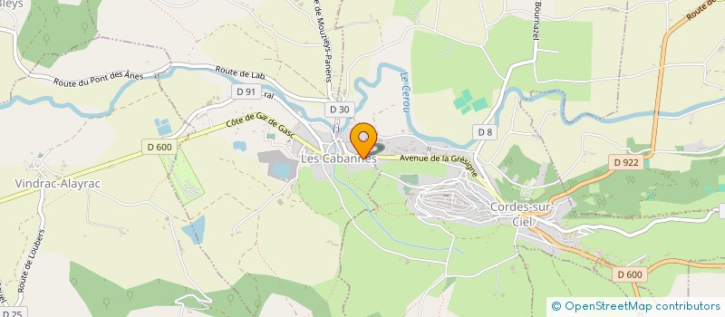 localisation de l'entreprise UNION PROFESSIONNELLE DES ARTISANS DU GOUT FAIT MAISON  LES CABANNES