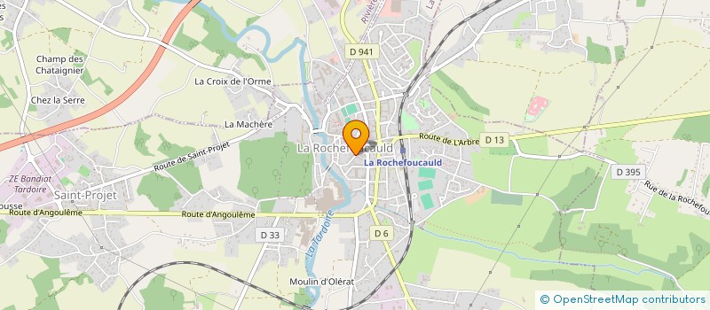 localisation de l'entreprise UNION-PROGRES  LA ROCHEFOUCAULD-EN-ANGOUMOIS