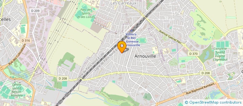 localisation de l'entreprise UNION PROTESTANTE EVANGELIQUE  ARNOUVILLE