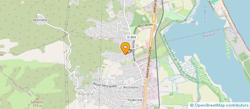 localisation de l'entreprise UNION RADIO AMATEURS CORSE à BIGUGLIA