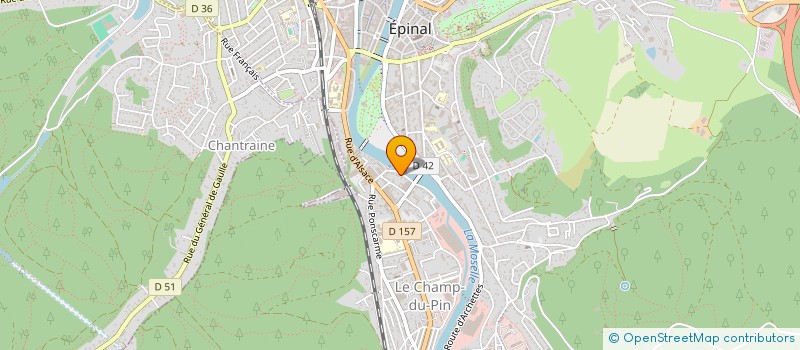 localisation de l'entreprise UNION REG ACCUEUI VILL FSE EST à EPINAL