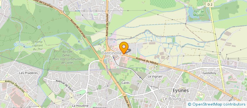 localisation de l'entreprise UNION REG AQUITAINE SPORTS AVEC HALTERES  EYSINES