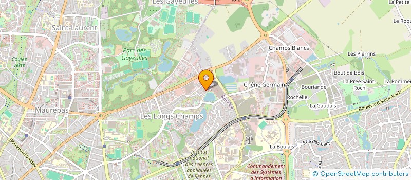 localisation de l'entreprise UNION REG BRETONNE CENTRE GESTION AGREE à RENNES