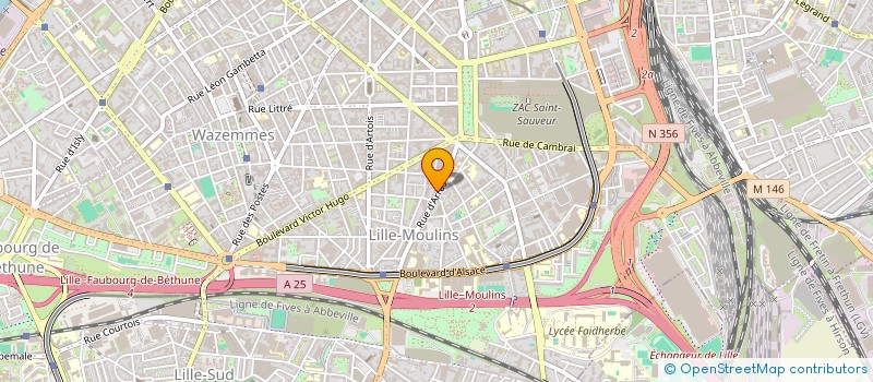localisation de l'entreprise UNION REG CONSOMM LOGEMENT & CADRE VIE à LILLE