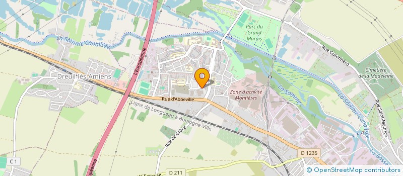 localisation de l'entreprise UNION REG ENTREPRISES INSERTION PICARDIE  AMIENS