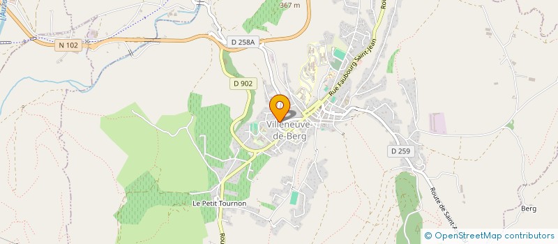 localisation de l'entreprise UNION REG FOYERS RURAUX DE RHONE ALPES  LUSSAS