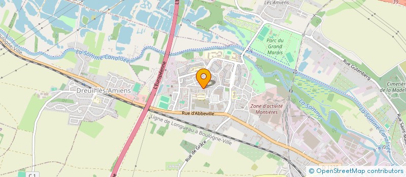 localisation de l'entreprise UNION REG LUTTE CONTRE ILLETTR PICARDIE à AMIENS