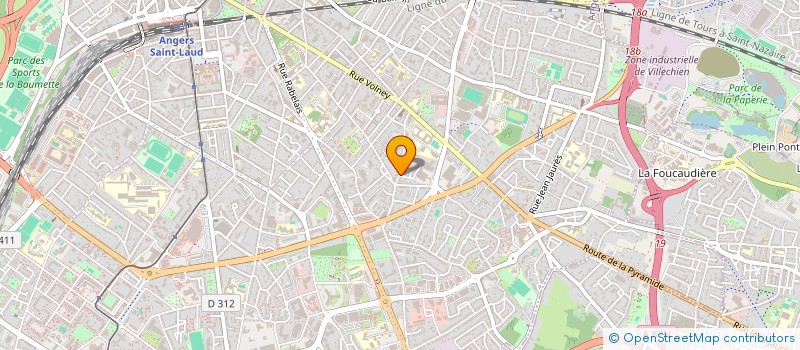 localisation de l'entreprise UNION REG ORG GEST ETAB ENS CATHOLIQUE à ANGERS